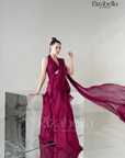 Luxe Peplum Drape Saree Set