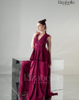 Luxe Peplum Drape Saree Set