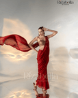 Ruby Noire Saree Set