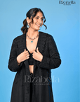 Black Rose 3-Piece Co-ord Set with Lace Jacket