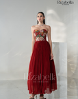 Rosabella Crimson Gown