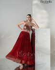 Rosabella Crimson Gown