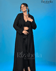 Black Rose 3-Piece Co-ord Set with Lace Jacket