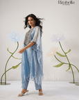 Ornate Azure Kaftan