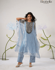 Ornate Azure Kaftan