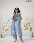 Ornate Azure Kaftan