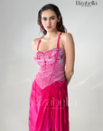 Queen’s Blush Corset drape skirt