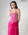 Queen’s Blush Corset drape skirt