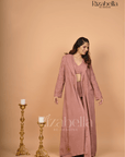 Dusty Rose 3-Piece Co-ord Set with Lace Jacket