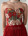 Rosabella Crimson Gown