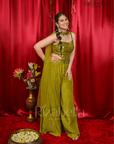 Ruby Sparkle Embellished Co-Ord Set