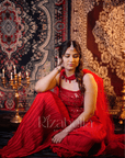 Ruby Sparkle Embellished Co-Ord Set