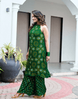 Bandhej Kurta Set