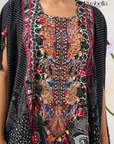 Midnight Muse Embroidered Kaftan Set