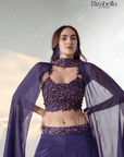 Regal Iris 3 PCS cape style with leaf work