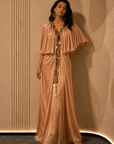 Nomad Luxe Cape Gown Brown