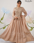 Floor-Length Anarkali with Zari Embroidery