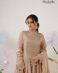 Floor-Length Anarkali with Zari Embroidery