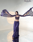Regal Iris 3 PCS cape style with leaf work