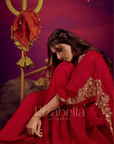 Royal zardosi skirt ensemble cape