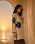Midnight Bloom Luxe Co-Ord Set beige