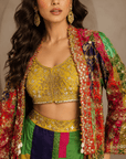 Rizabella Noor Luxe Co-Ord WITH Jacket Set Green