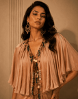 Nomad Luxe Cape Gown Brown