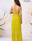 Sweetheart Drape Set with Floral Kimono