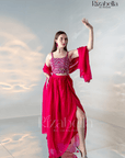Hot Pink Aura Draped Ensemble