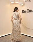 Belted Indo-Western Cape Set