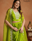 3 PCS dhoti style drape SET
