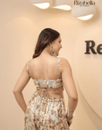 Belted Indo-Western Cape Set