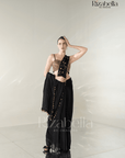 Ruby Noire Saree Set