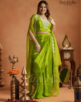 3 PCS dhoti style drape SET