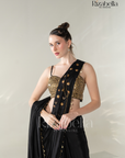 Ruby Noire Saree Set