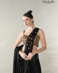 Ruby Noire Saree Set