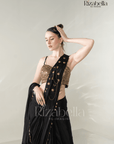Ruby Noire Saree Set