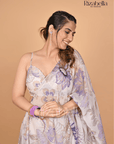 Lavender Floral Lehenga