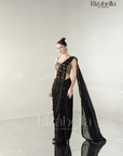 Ruby Noire Saree Set