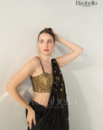 Ruby Noire Saree Set