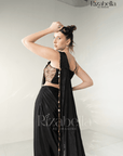 Ruby Noire Saree Set