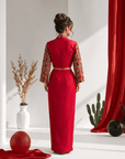 Scarlet Royale Drape SKIRT Set