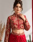 Scarlet Royale Drape SKIRT Set