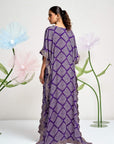 Royale Embellished Cape Draped Ensemble