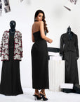 Halter Neck One Piece - Black