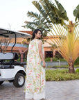 Floral Cape and Mirror Blouse - Off-White