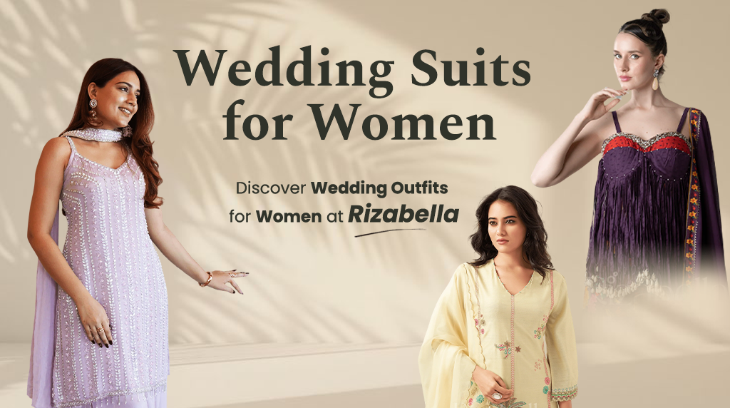 Wedding Suits for Women: Discover Wedding Outfits for Women at Rizabella