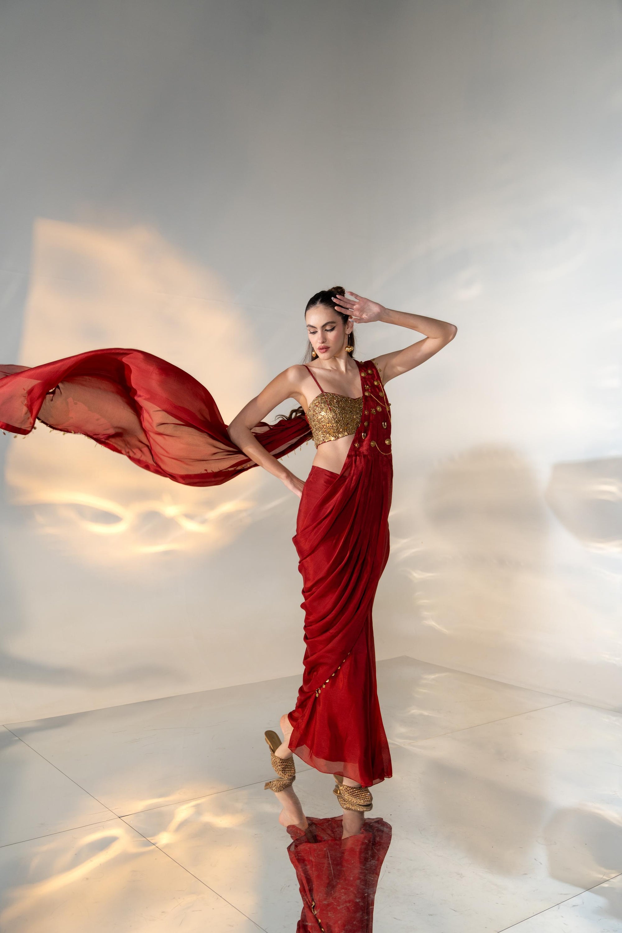 Pre-Draped Saree
