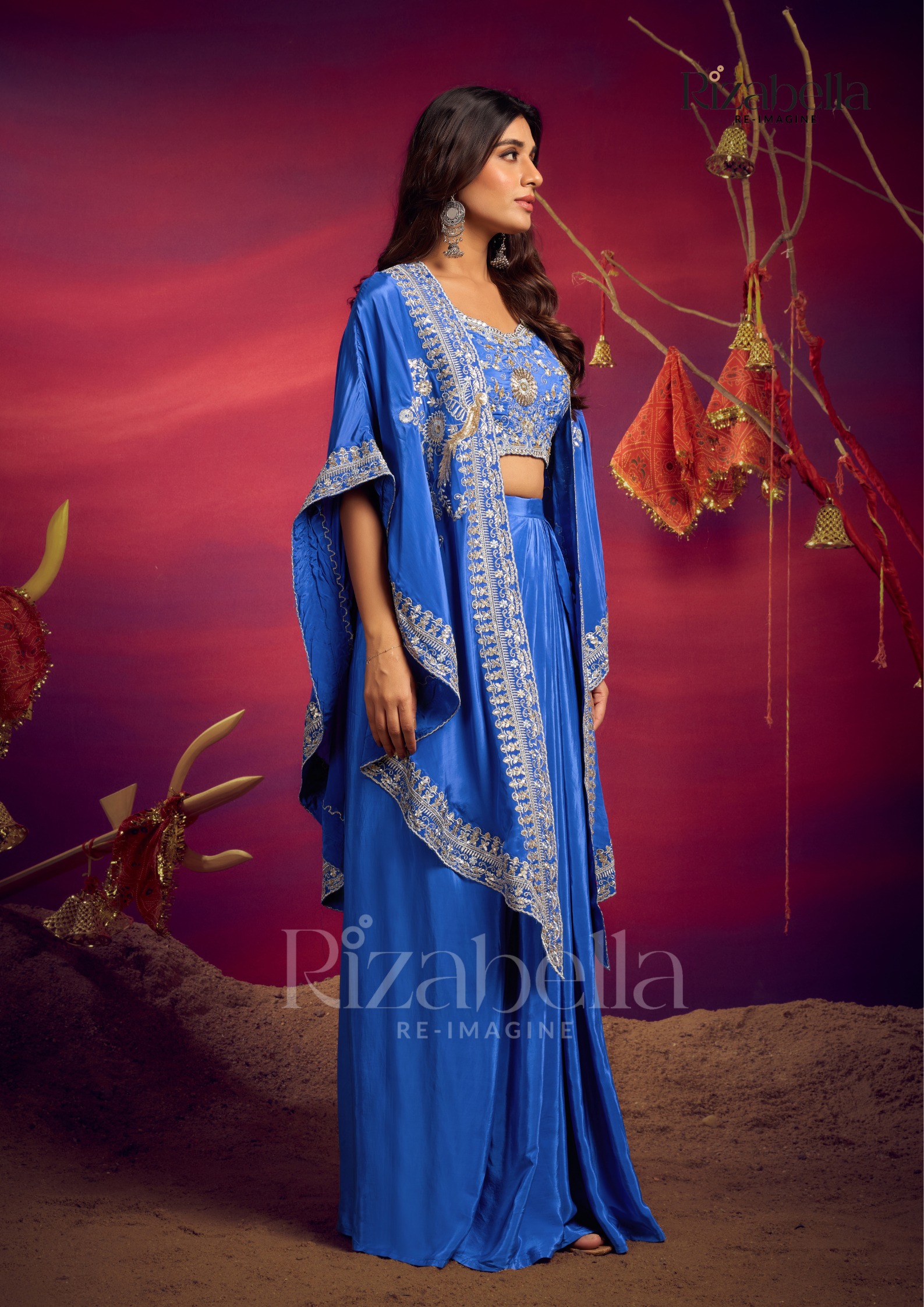 Royal Zardosi 3 pc skirt ensemble