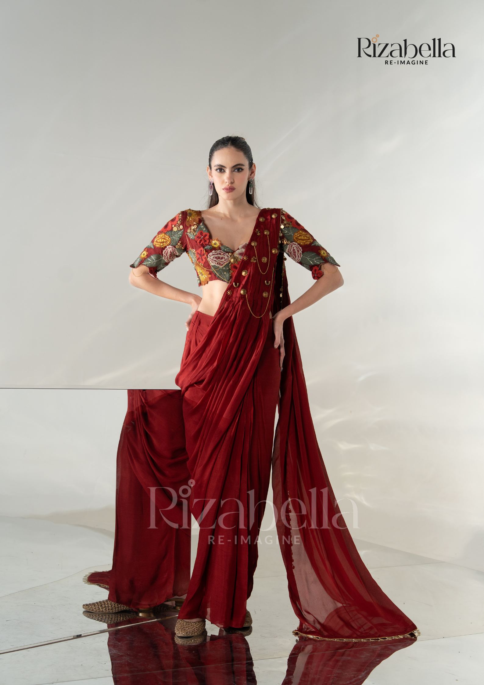 Noir Gulbahar Draped Saree
